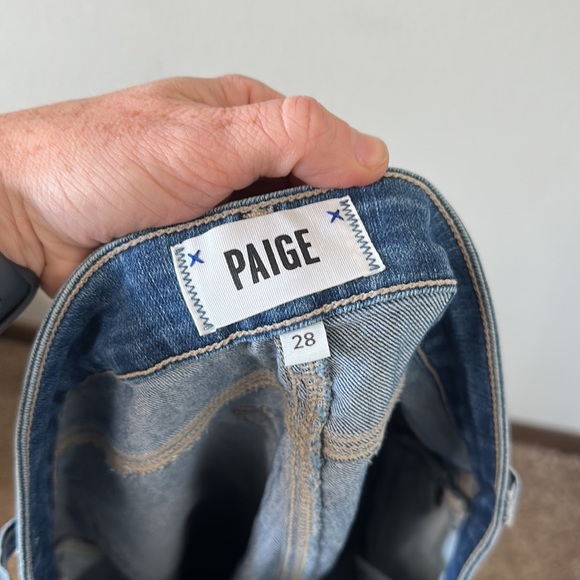PAIGE | Anthropologie Skyline Ankle Peg Jeans Size 28 Medium Wash - Picture 11 of 12